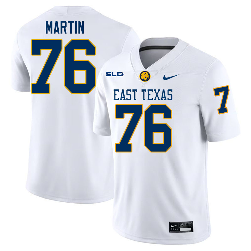 East Texas A&M Lions #76 Harvey Martin College Football Jerseys,Uniforms-White